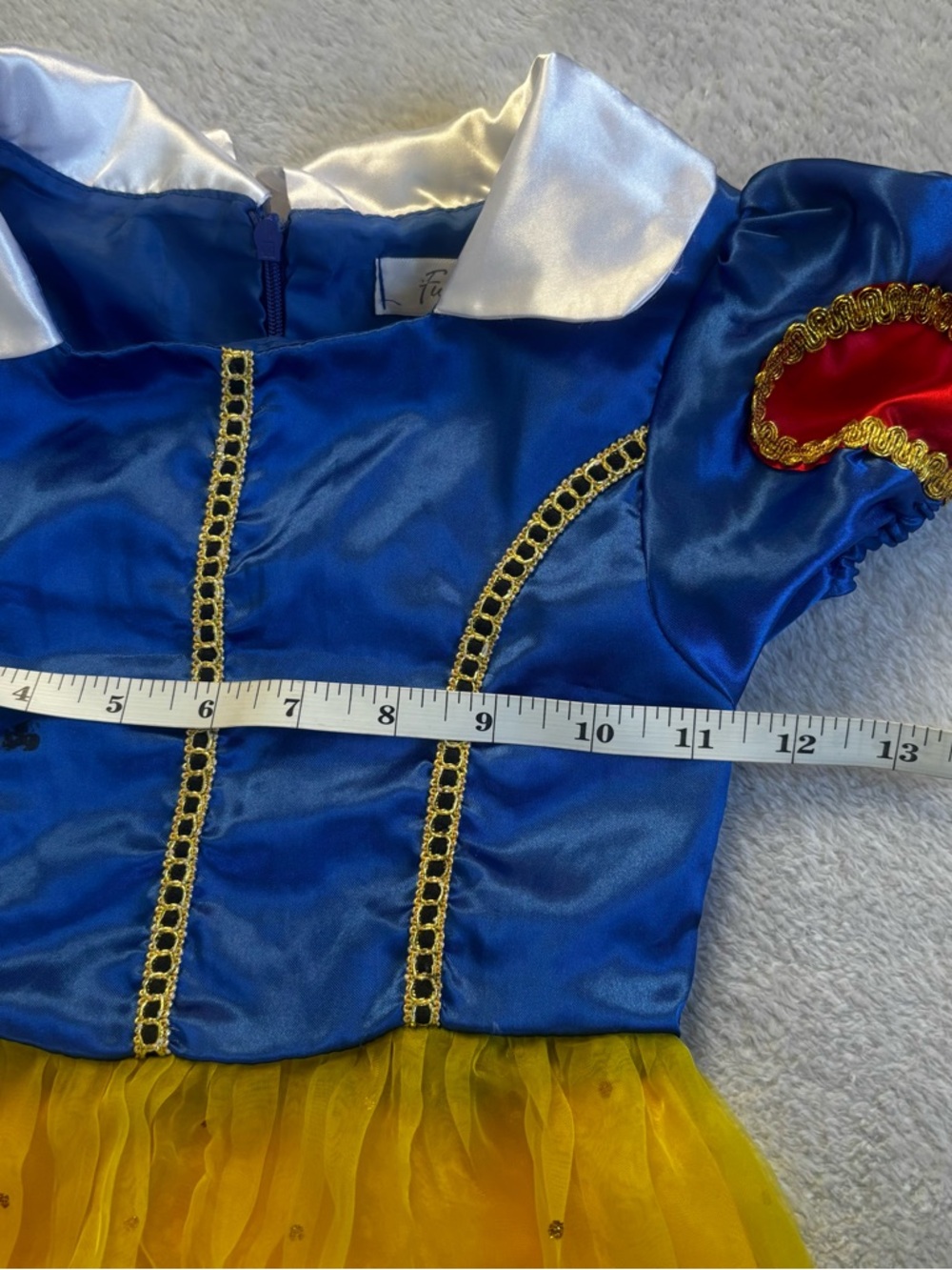 Classic Girls Snow White Princess Dress Costume – Size 110 (Approx. 4-5T) - Picture 4 of 8